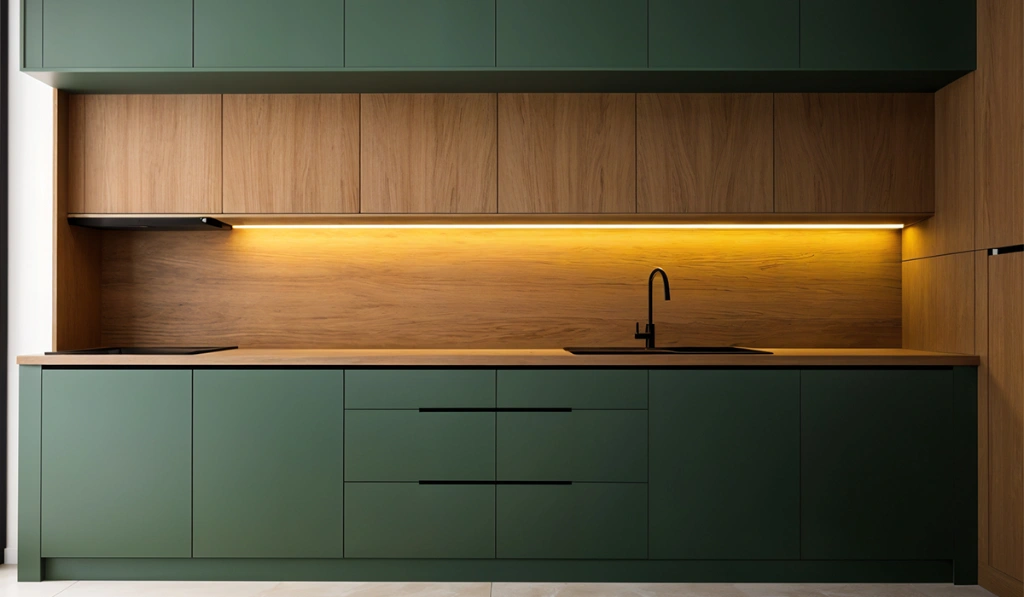 Two Colour Combination for Kitchen Laminates
