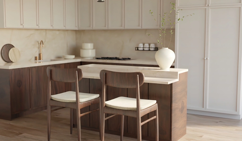 Two Colour Combination for Kitchen Laminates