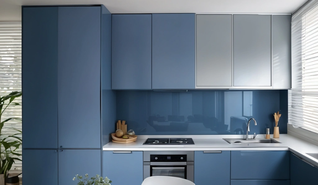 Two Colour Combination for Kitchen Laminates