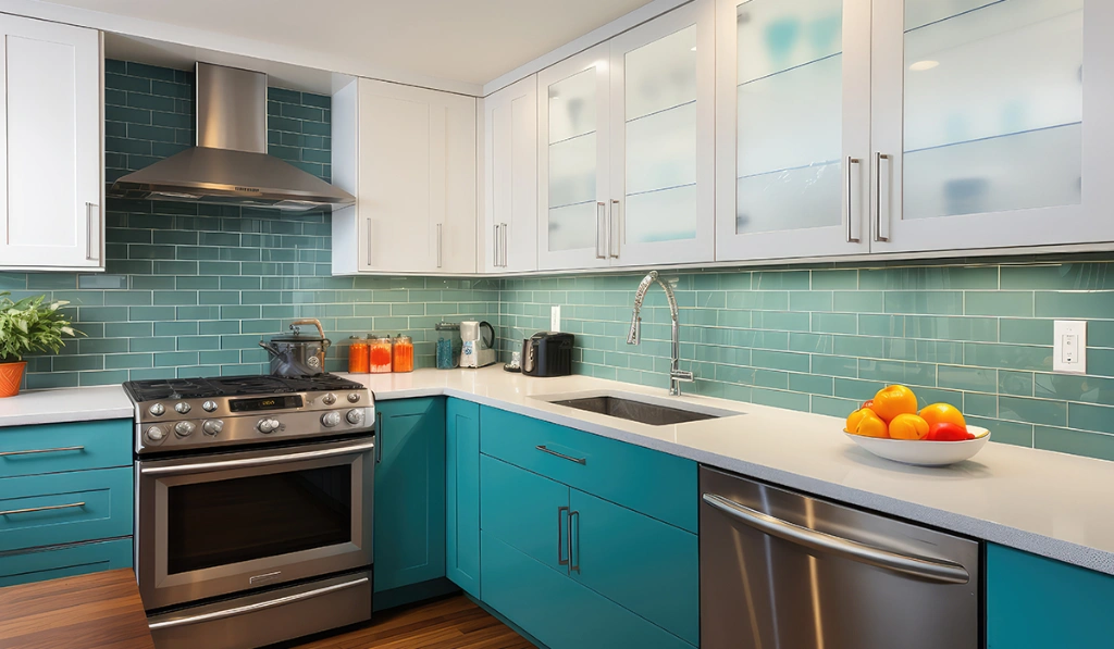 Two Colour Combination for Kitchen Laminates