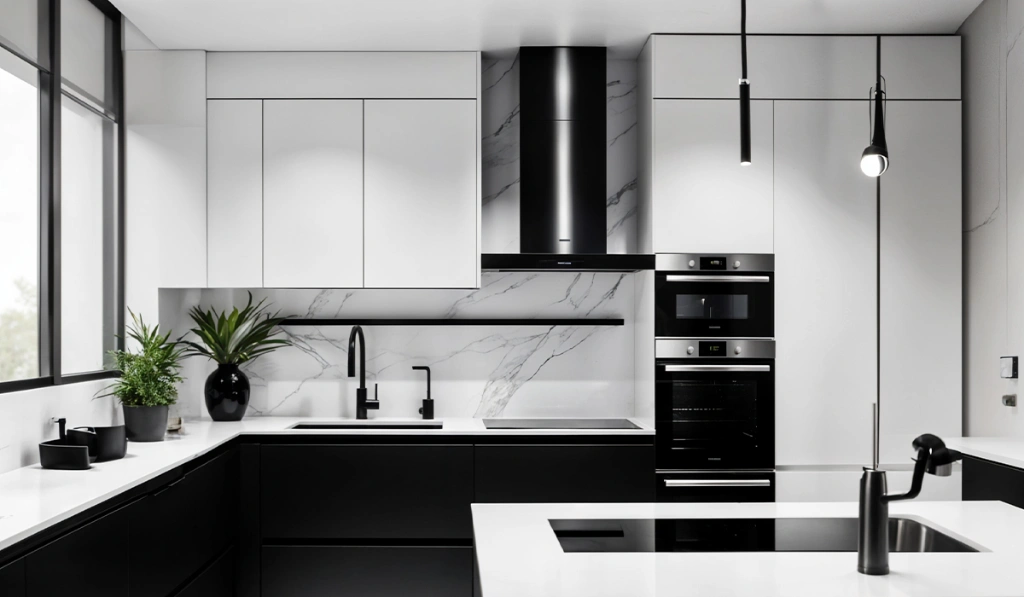 Two Colour Combination for Kitchen Laminates