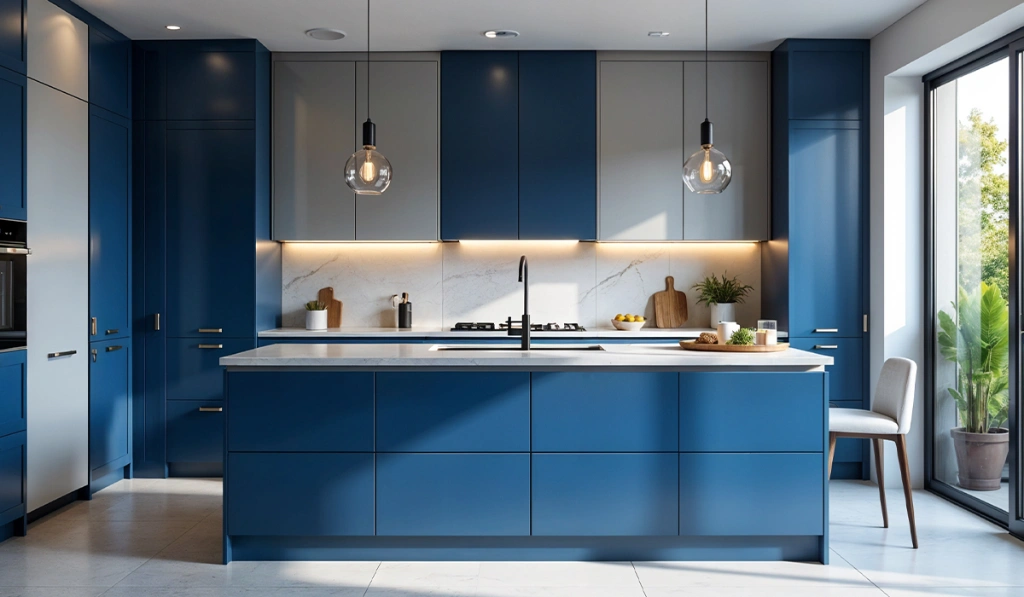 Two Colour Combination for Kitchen Laminates