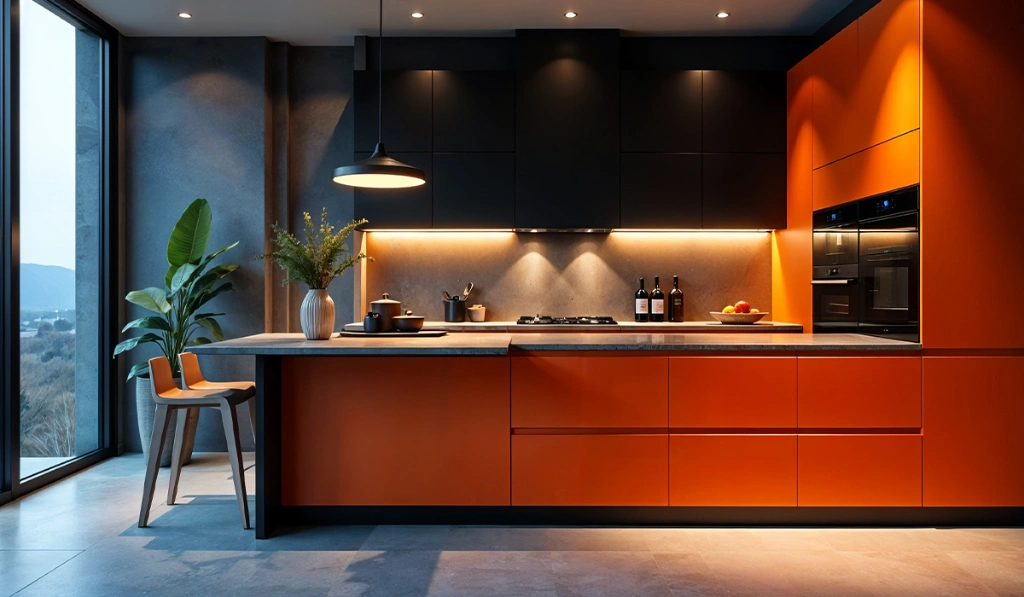 Two Colour Combination for Kitchen Laminates