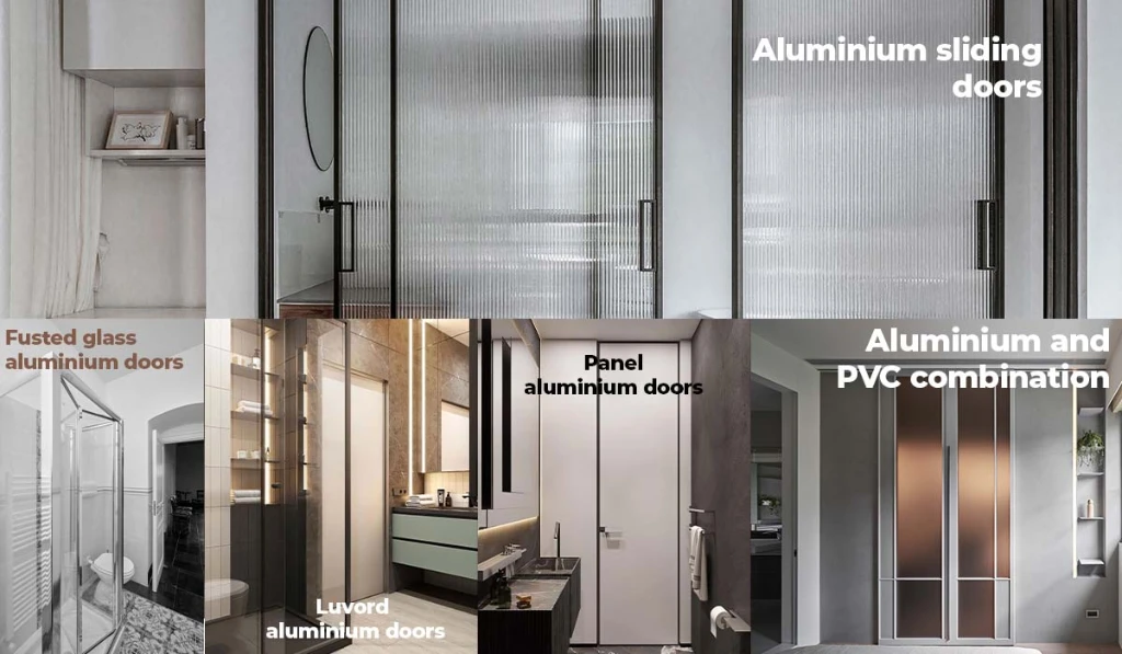 Aluminium Bathroom Door Design