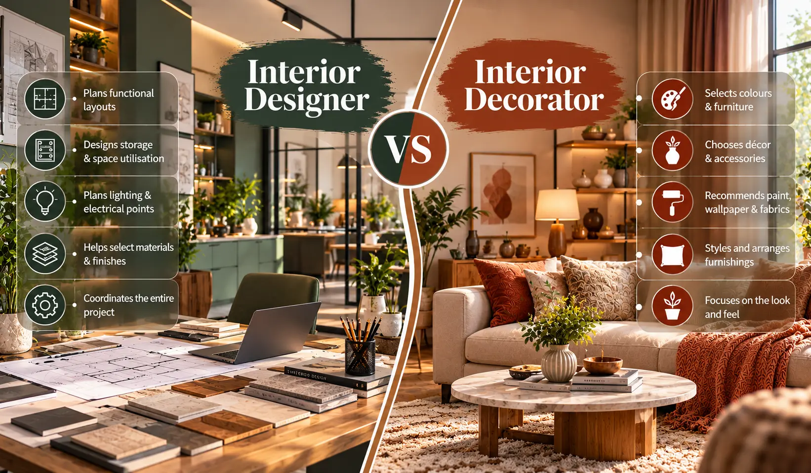 Interior Designers in Noida vs Interior Decorators: Who Should You Hire?