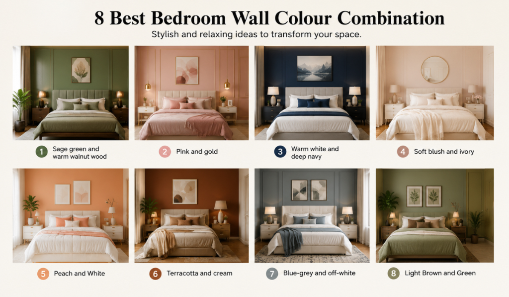 bedroom wall color combination