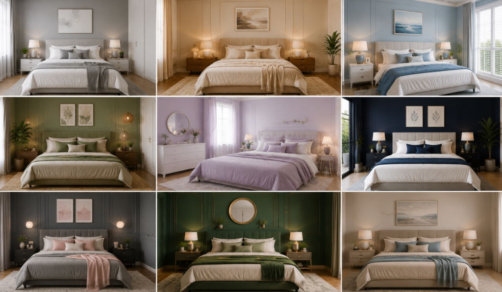 bedroom wall color combination