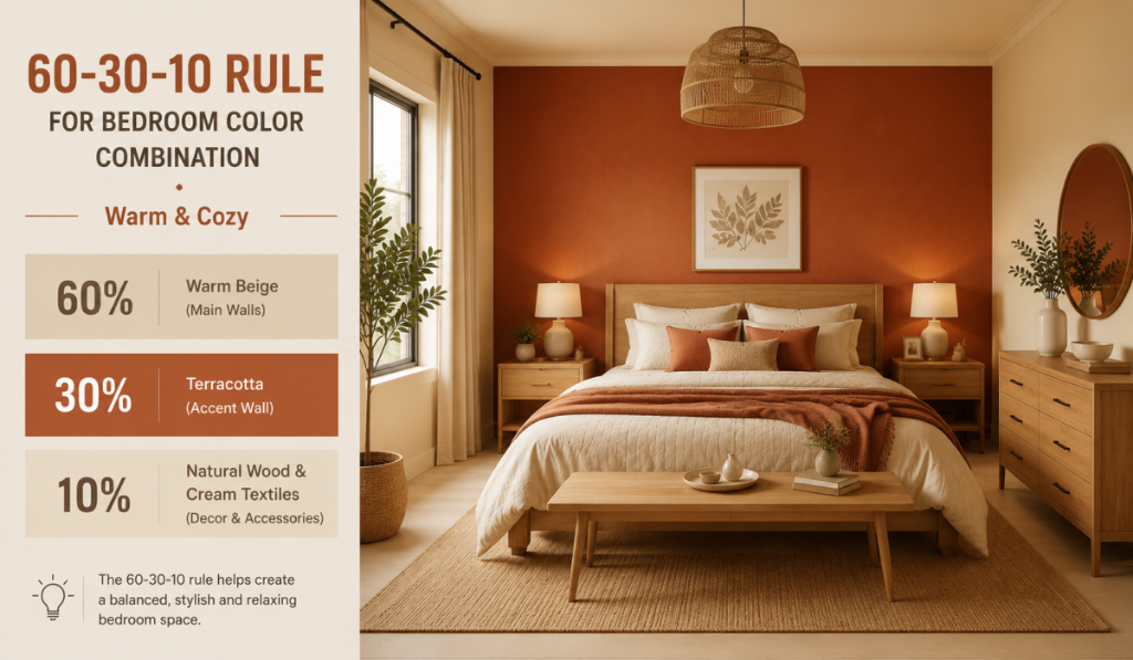 bedroom wall color combination