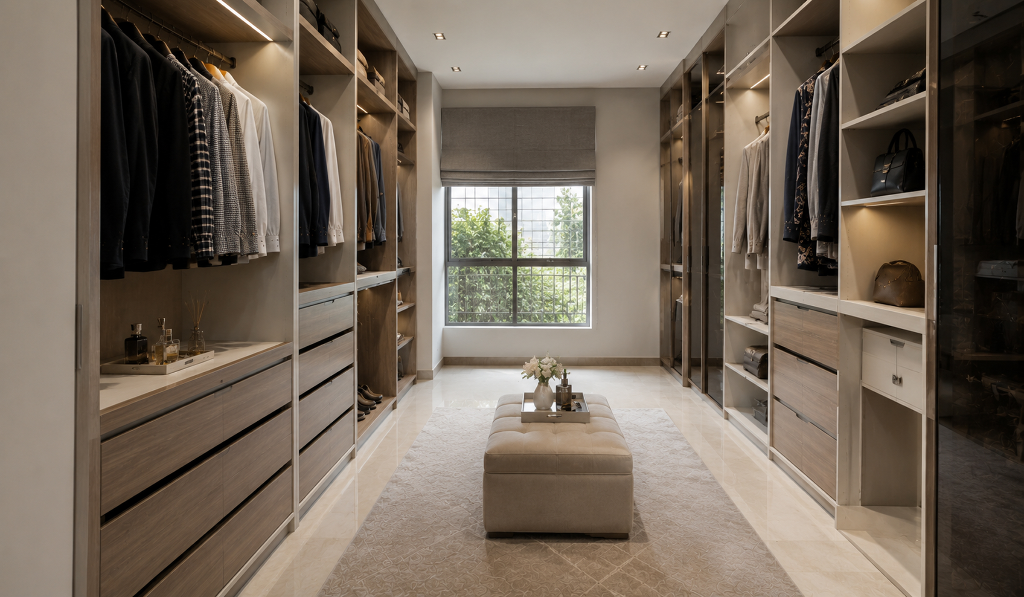 Walk-In Opulence Wardrobe Interior Design