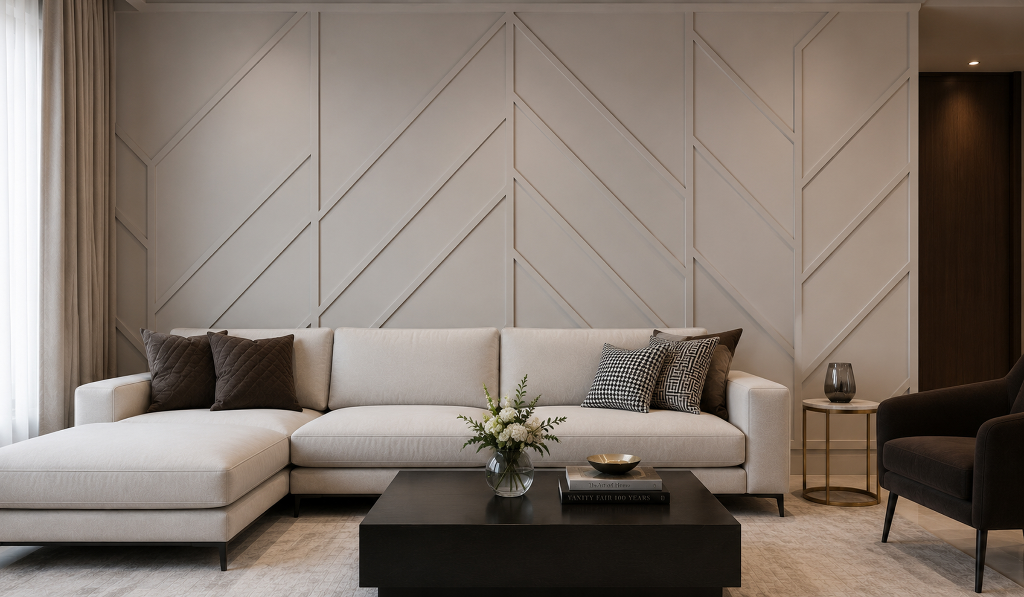 Geometric Patterns In Wall Moulding Design
