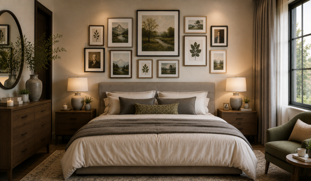 Picture size Bedroom Wall Design