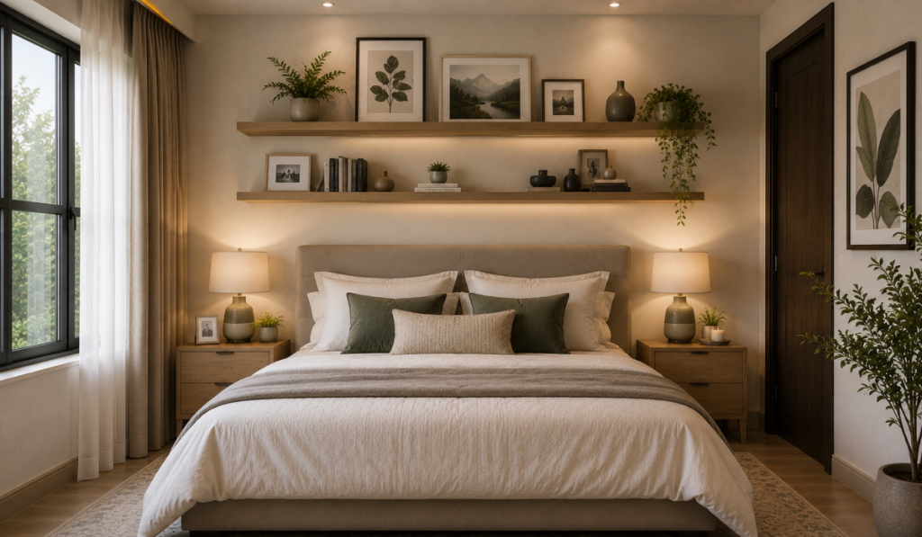 Floating Bedroom Wall Design