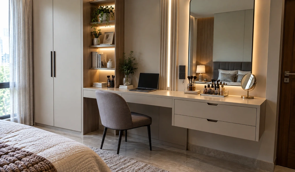 Dual-Purpose Dressing Table Design