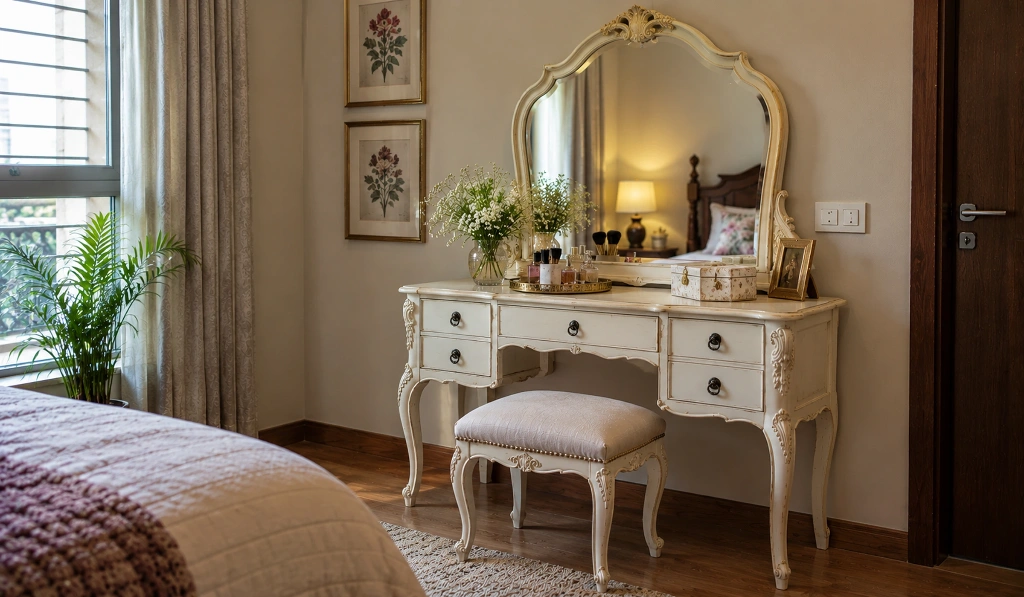 Vintage Vanity Style Dressing Table Design