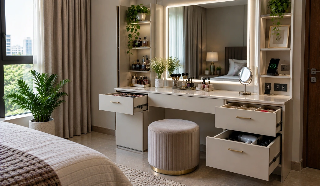 Tech-Savvy Dressing Table Design